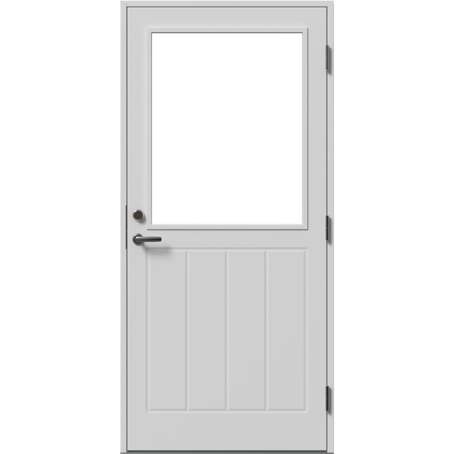 Facadedør - Stor kvadrat med panel