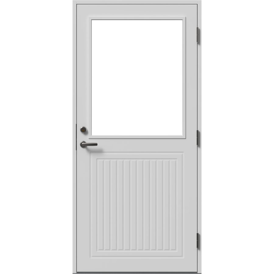 Facadedør - 3 paneler ingen glas