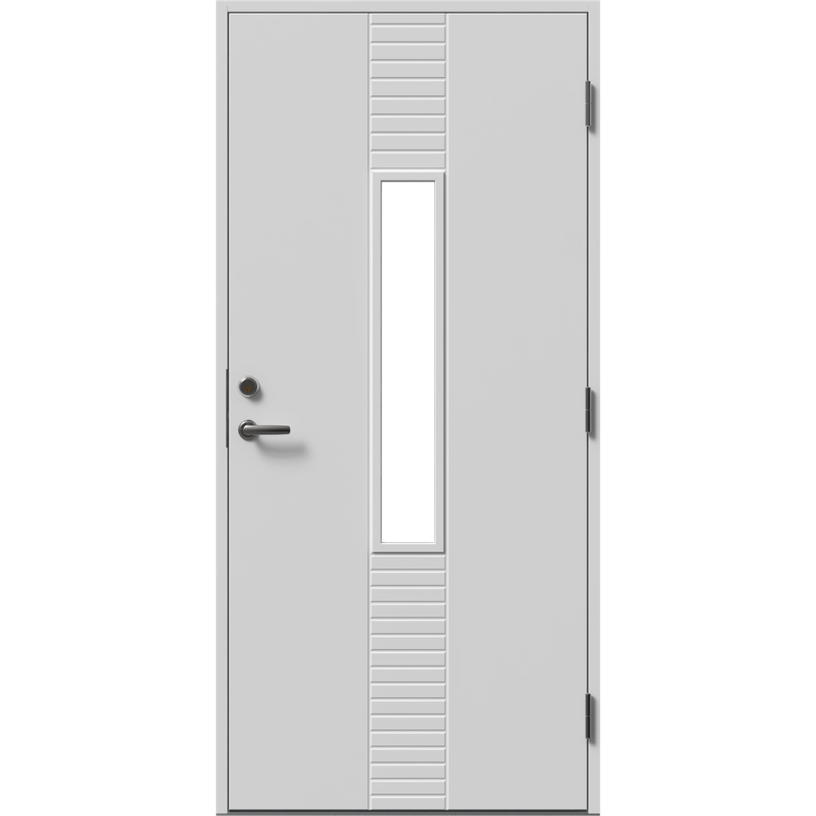 Facadedør - Vertikale lameller